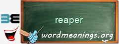 WordMeaning blackboard for reaper